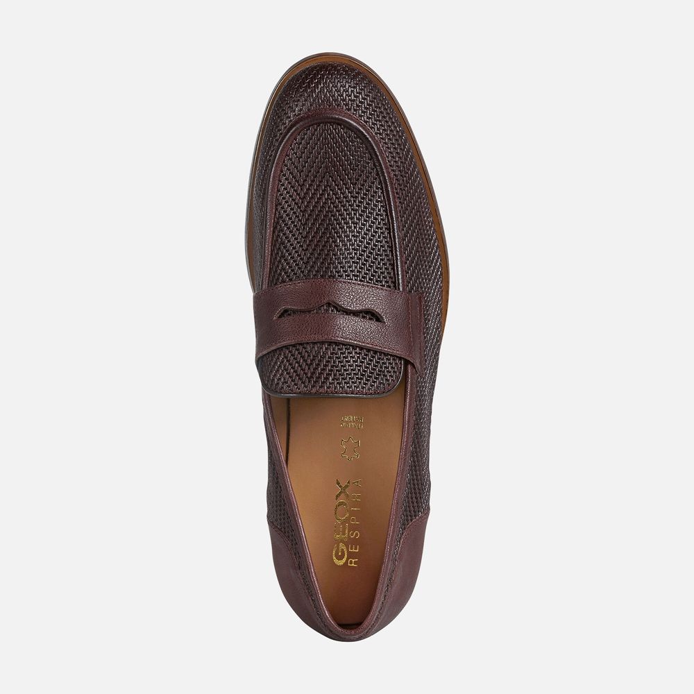 Geox Erkek Loafers Koyu Kahverengi - Bayle - DML-120653